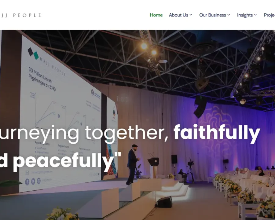 Hajj People website designed by MeekPixel for Pilgrimage · Makkah